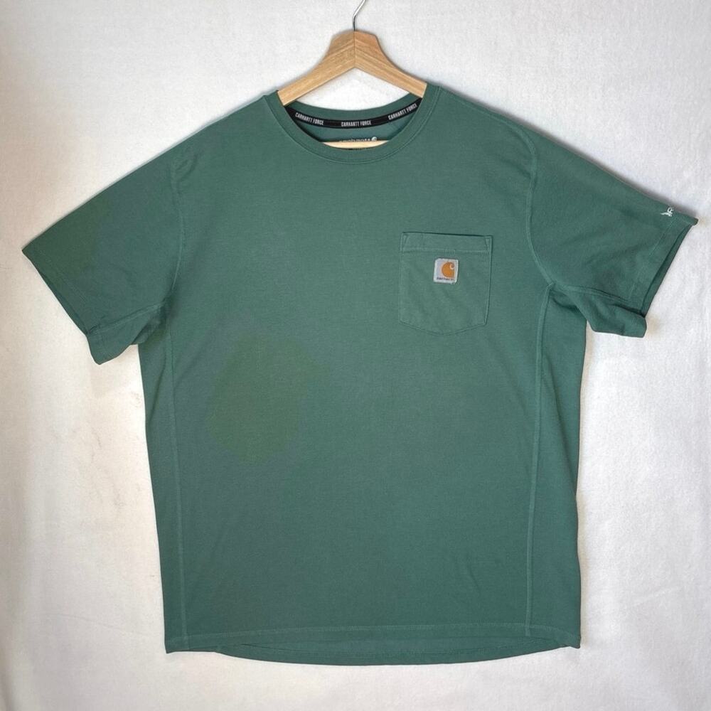 Carhartt Men’s Size Large Force Relaxed Fit Tee Shirt Green